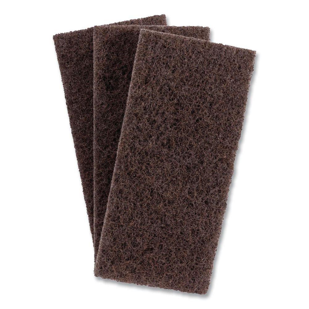 4.62 x 10 in. Brown Heavy Duty Utility Pad (Case of 10) 