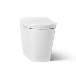 1.0/1.28 gpf Dual Flush Elongated Comfort Height One Piece Smart Toilet in White