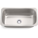 32 in. Undermount Stainless Steel Single Bowl Kitchen Sink 