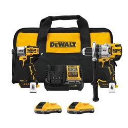 20V Hammer Drill & Impact Driver Combo Kit with Batteries