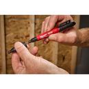 Inkzall 2In1 Deep Reach Ultra Fine Point Black Jobsite Marker 