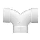 White PVC DWV 90&deg; Double Elbow 