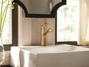 Single Handle Monoblock Bathroom Sink Faucet in Bronzed Gold 