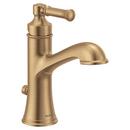 Single Handle Monoblock Bathroom Sink Faucet in Bronzed Gold 