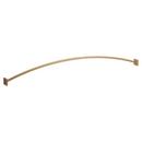 BRONZED GOLD BZG ADJUSTABLE CURVED SHOWER ROD 