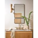 BRONZED GOLD BZG TWO-HANDLE HIGH ARC BATHROOM FAUCET 