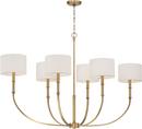 5-Light 48 in. Linear Chandelier in Legacy Brass 
