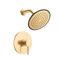 One Handle Single Function Shower Faucet in Brushed Gold (Trim Only)