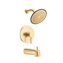 PROFLO&reg; Brushed Gold Single Handle Single Function Bathtub & Shower Faucet Trim Only 
