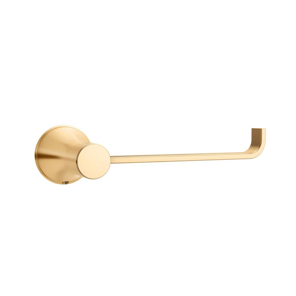 PROFLO&reg; Brushed Gold Wall Mount Toilet Tissue Holder 
