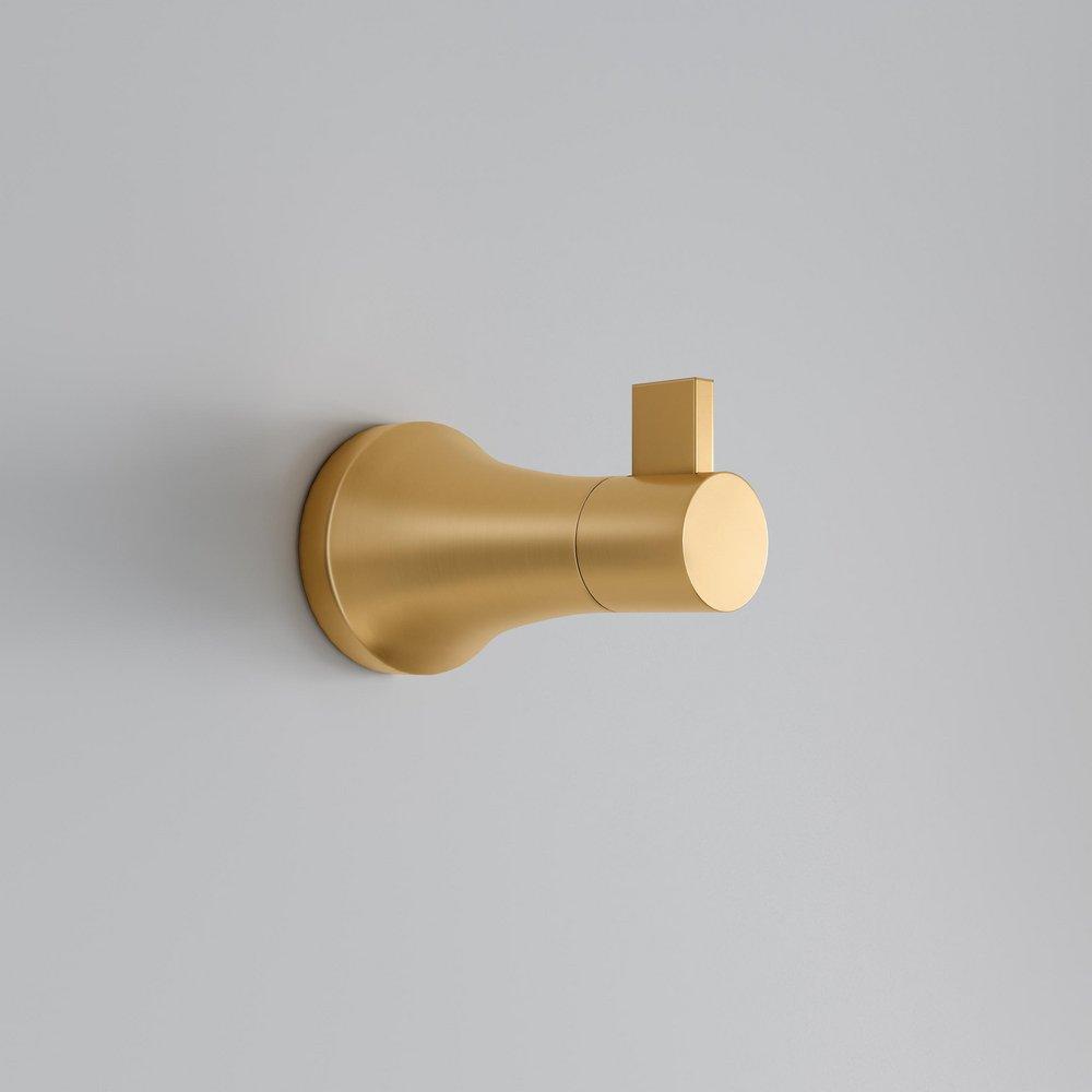 PROFLO&reg; Brushed Gold 1 Robe Hook 