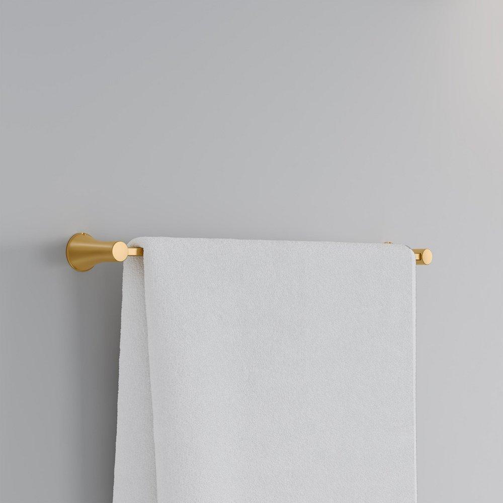 PROFLO&reg; Brushed Gold 24 in. Towel Bar 