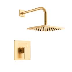 One Handle Single Function Shower Faucet in Brushed Gold (Trim Only)