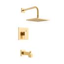 PROFLO&reg; Brushed Gold Single Handle Bathtub & Shower Faucet 