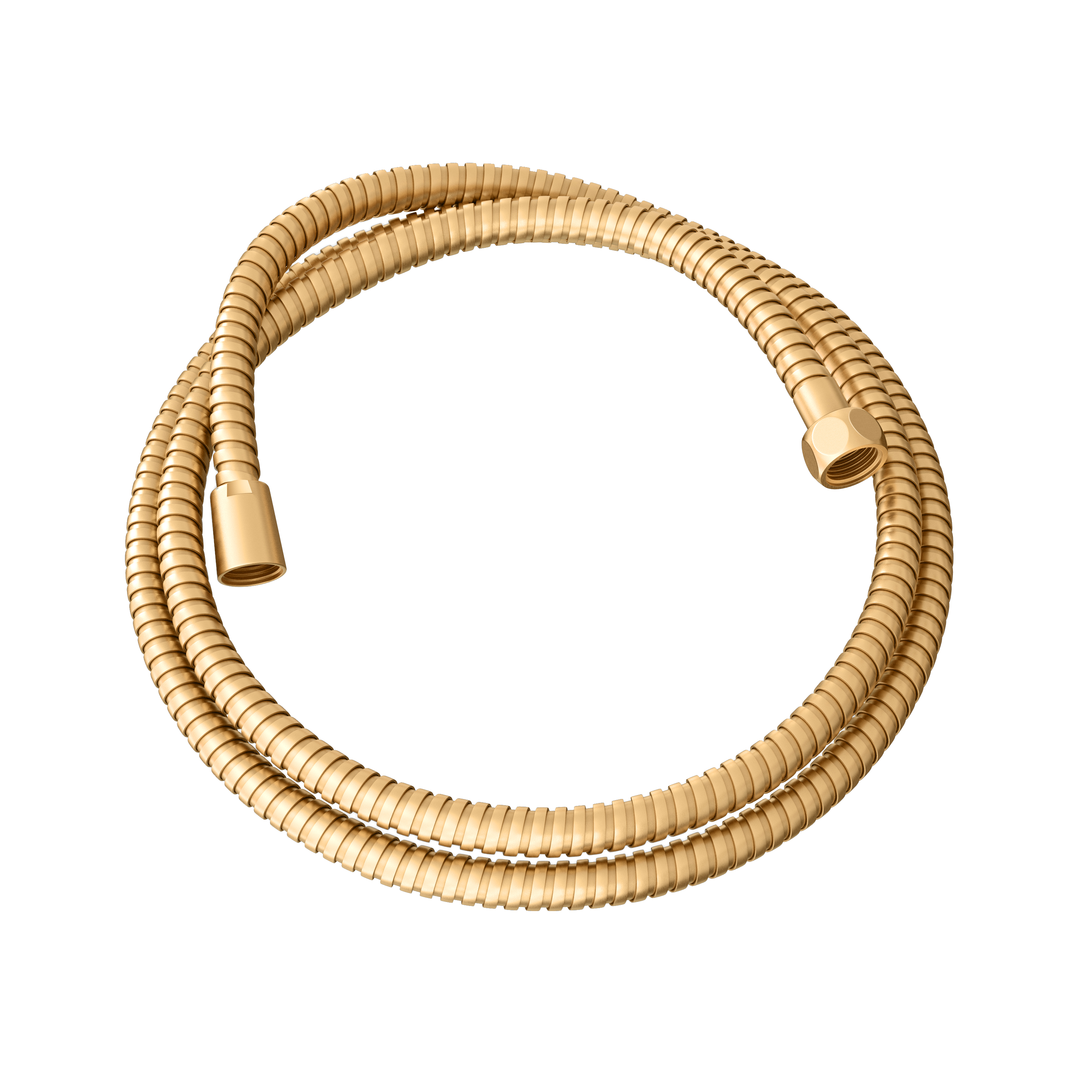 PROFLO&reg; Brushed Gold 1/2 in. NPSM Metal Shower Hose 