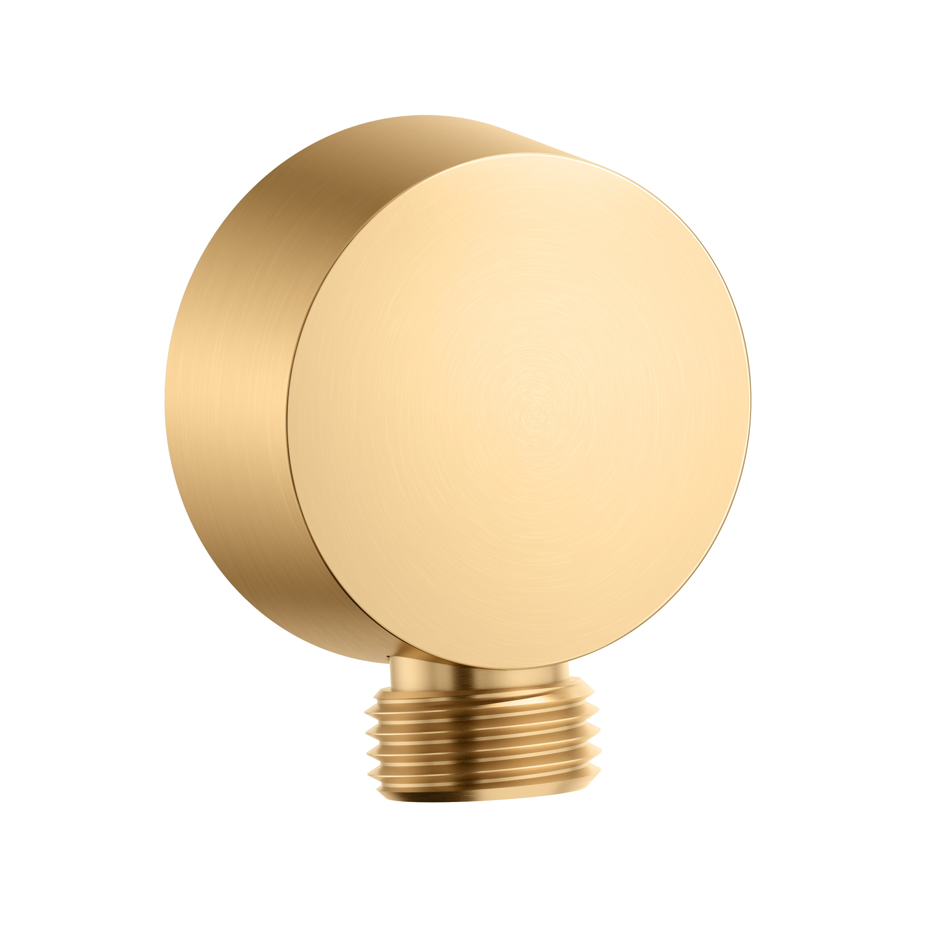 PROFLO&reg; Brushed Gold 1/2 in. NPSM x G Thread Solid Brass Supply Elbow 