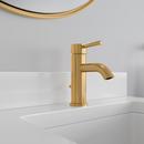 PROFLO&reg; Brushed Gold Single Handle Monoblock Bathroom Sink Faucet in Brushed Nickel 