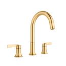 PROFLO&reg; Brushed Gold Two Handle Widespread Bathroom Sink Faucet 