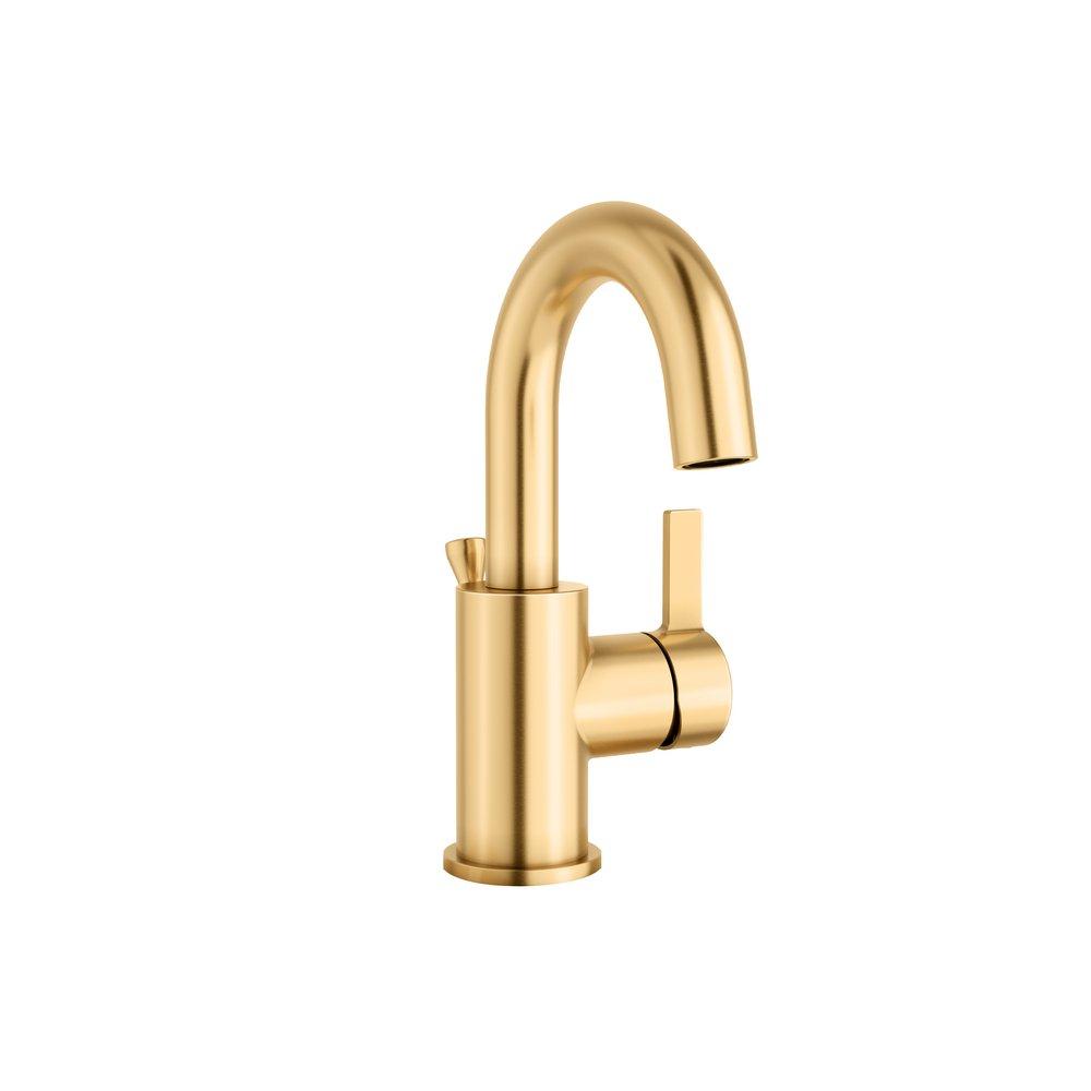 PROFLO&reg; Brushed Gold Single Lever Handle Widespread Bathroom Sink Faucet 