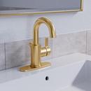 PROFLO&reg; Brushed Gold Single Handle Monoblock Bathroom Sink Faucet 
