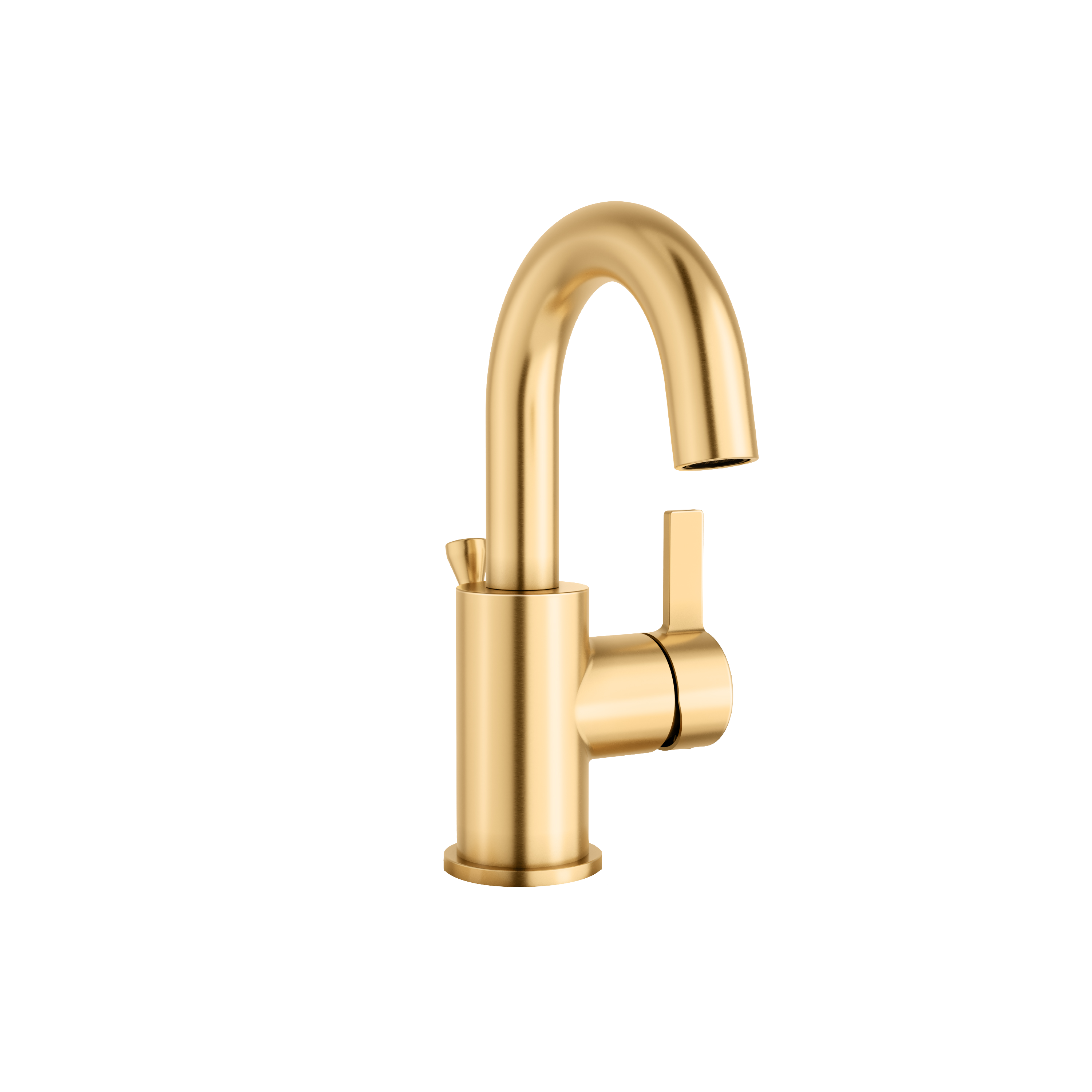 PROFLO&reg; Brushed Gold Single Handle Monoblock Bathroom Sink Faucet 