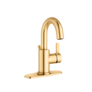 PROFLO&reg; Brushed Gold Single Handle Monoblock Bathroom Sink Faucet 