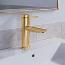 PROFLO&reg; Brushed Gold Single Handle Bathroom Sink Faucet 