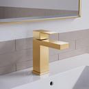 PROFLO&reg; Brushed Gold Single Handle Monoblock Bathroom Sink Faucet 