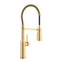 PROFLO&reg; Brushed Gold Single Handle Pre-Rinse Kitchen Faucet 