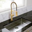 PROFLO&reg; Brushed Gold Single Handle Pre-Rinse Kitchen Faucet 