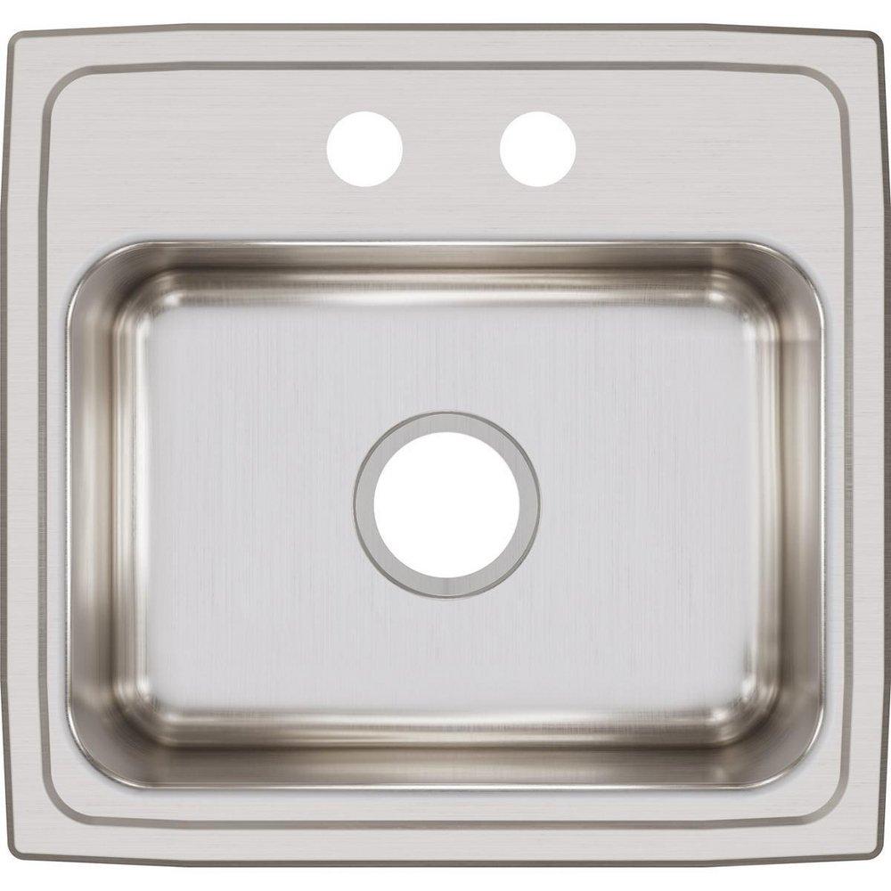 Elkay Lustrous Satin 19 x 18 in. Stainless Steel Single Bowl Drop-in Kitchen Sink in Lustrous Satin 