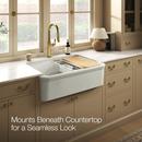 KOHLER Dune 36 in. Undermount Farmhouse Fireclay Single Bowl Workstation Kitchen Sink 