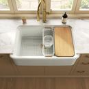 KOHLER Dune 36 in. Undermount Farmhouse Fireclay Single Bowl Workstation Kitchen Sink 