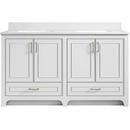 Lucerne 60" Free Standing Double Basin Vanity Set with Cabinet and Engineered Stone Vanity Top 
