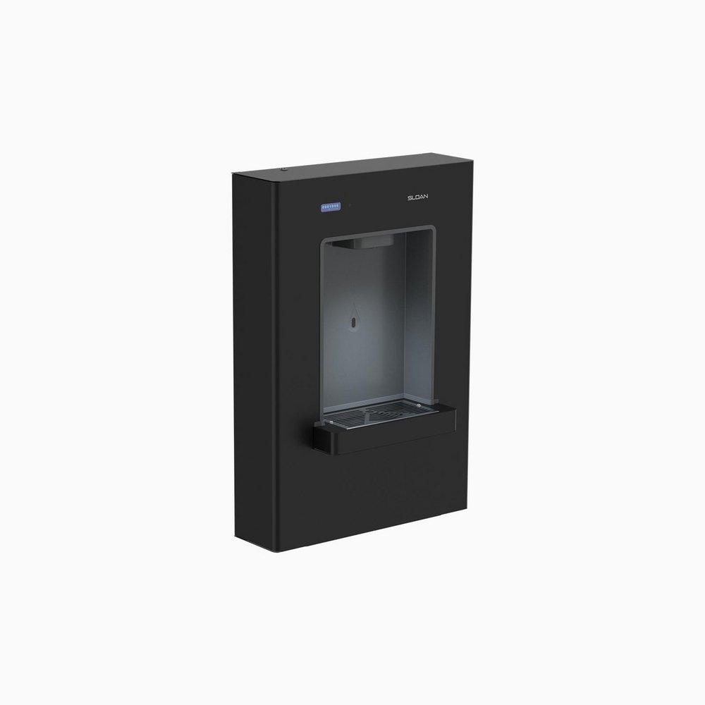 DROPSPOT ON-WALL BOTTLE FILLER - FILTERED UNREFRIGERATED BLACK 
