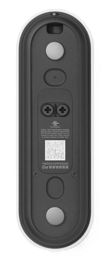 Google Nest Doorbell (wired 3GEN) - Snow 