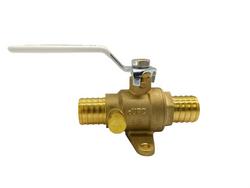 1 in. F1807 Brass PEX Ball Valve with Drop Ear and Drain