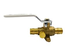 1/2 in. F1960 Brass PEX Ball Valve with Drop Ear and Drain