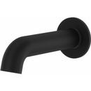 Modern Round Non-diverting Tub Spout in Matte Black 