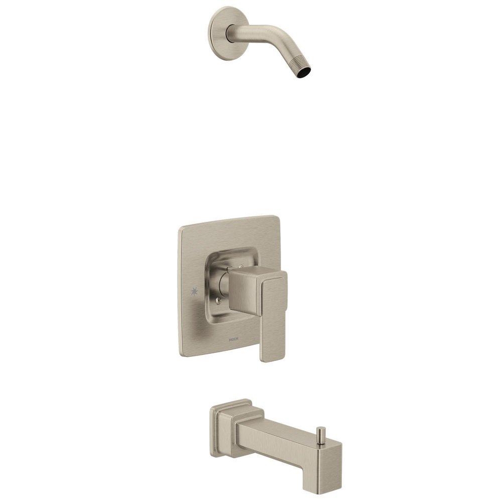 BRUSHED NICKEL POSI-TEMP TUB/SHOWER 