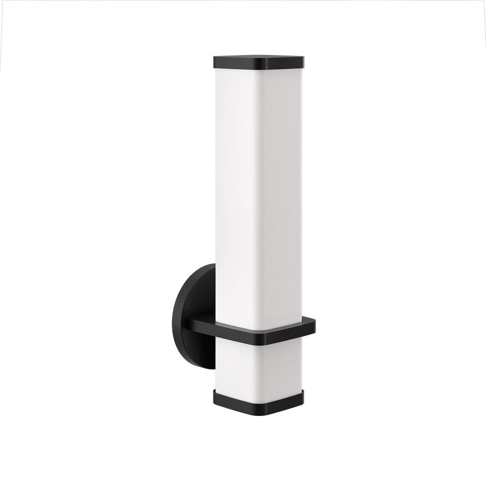 MATTE BLACK ONE GLOBE BATH LIGHT 