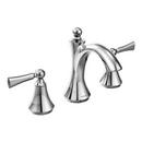 CHROME TWO-HANDLE HIGH ARC BATHROOM FAUCET
