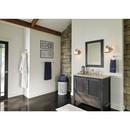 BRUSHED NICKEL TWO-HANDLE HIGH ARC BATHROOM FAUCET 