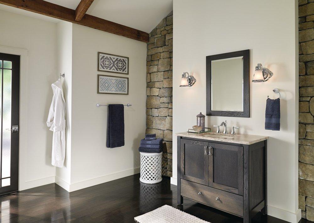 Two Handle Widespread Bathroom Sink Faucet in Brushed Nickel 