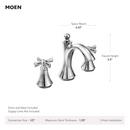 BRUSHED NICKEL TWO-HANDLE HIGH ARC BATHROOM FAUCET 