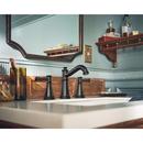 MATTE BLACK TWO-HANDLE HIGH ARC BATHROOM FAUCET 