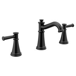 Two Handle Widespread Bathroom Sink Faucet in Matte Black