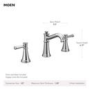 BRUSHED NICKEL TWO-HANDLE HIGH ARC BATHROOM FAUCET 