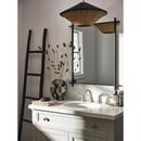 BRUSHED NICKEL TWO-HANDLE HIGH ARC BATHROOM FAUCET 