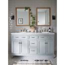 BRUSHED NICKEL TWO-HANDLE HIGH ARC BATHROOM FAUCET 